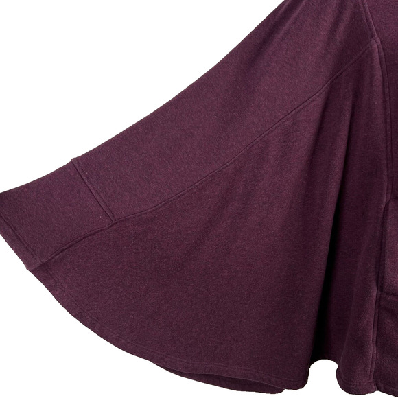 UGG Women's‎ Size XS/S Charlynne Poncho Maroon Cowl Neck Fleece Poncho - Picture 4 of 9